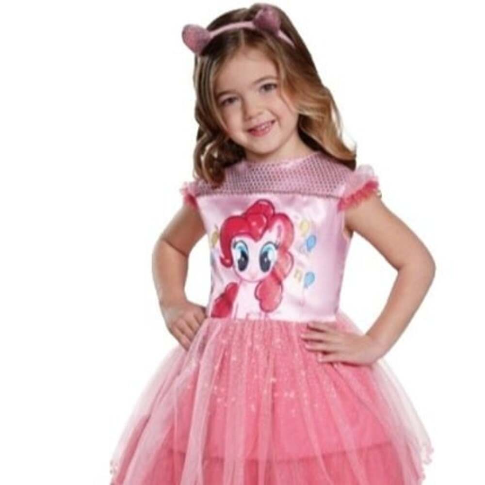 NWT Disguise My Little Pony The Movie Pinkie Pie 2pc Halloween Cosplay Costume